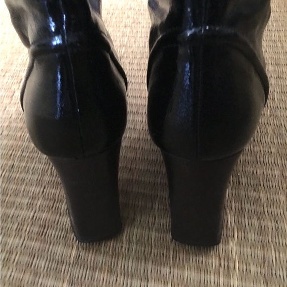MARNI Made In Italy Designer Patent Leather Knee Boots In Black Size 41 (US11) - Picture 7 of 14